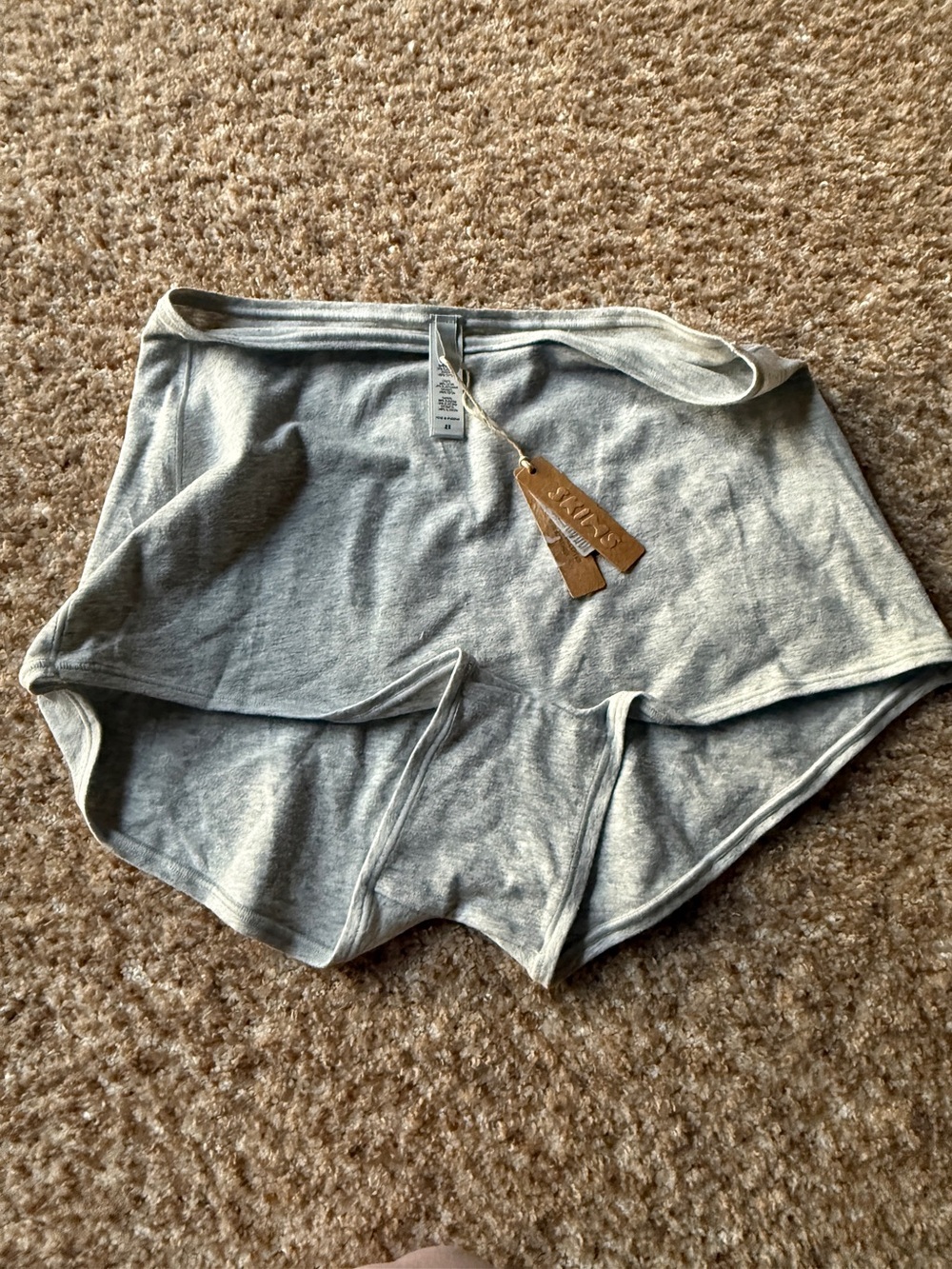 NWT Skim’s Women's Sleep Shorts - Light Gray 2X